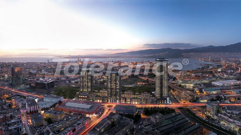 Apartment from the developer in Konak, İzmir with sea view with pool with installment - 55359 Apartment from the developer in Konak, İzmir with sea view with pool with installment - buy realty in Turkey - 55359