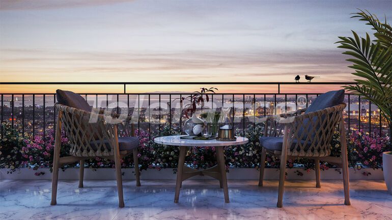 Apartment from the developer in Konak, İzmir with sea view with pool with installment - 55364 Apartment from the developer in Konak, İzmir with sea view with pool with installment - buy realty in Turkey - 55364