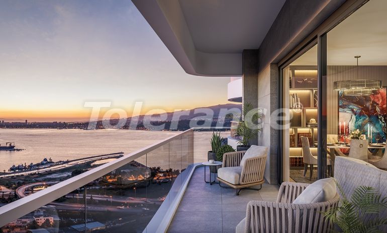 Appartement van de ontwikkelaar in Konak, İzmir zeezicht zwembad afbetaling - 65256 Appartement van de ontwikkelaar in Konak, İzmir zeezicht zwembad afbetaling - onroerend goed kopen in Turkije - 65256