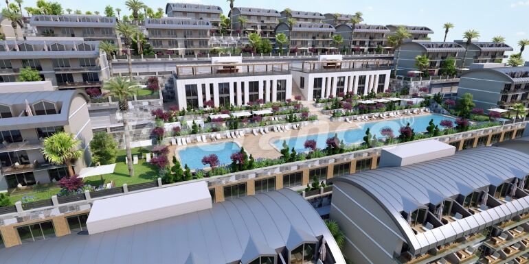Appartement van de ontwikkelaar in Konaklı, Alanya zeezicht zwembad afbetaling - onroerend goed kopen in Turkije - 64792