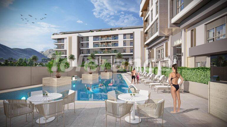 Appartement van de ontwikkelaar in Konyaaltı, Antalya zwembad - 61145 Appartement van de ontwikkelaar in Konyaaltı, Antalya zwembad - onroerend goed kopen in Turkije - 61145