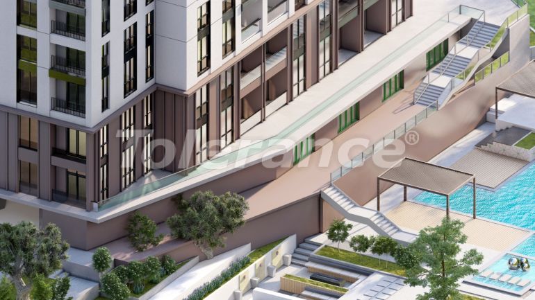 Appartement van de ontwikkelaar in Küçükçekmece, Istanboel zwembad afbetaling - onroerend goed kopen in Turkije - 103229