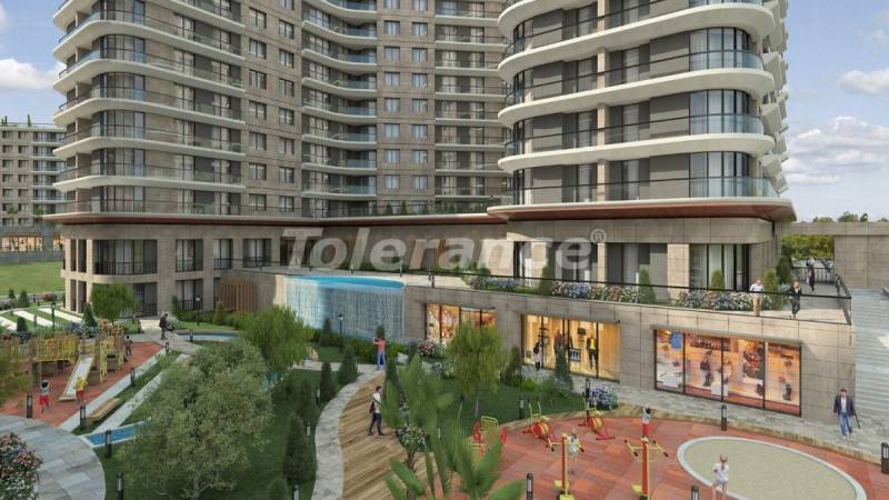 Appartement van de ontwikkelaar in Küçükçekmece, Istanboel zwembad afbetaling - onroerend goed kopen in Turkije - 129656