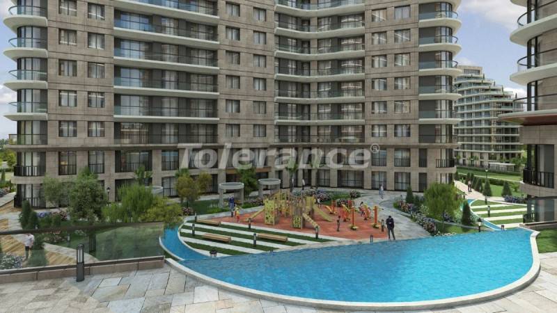 Appartement van de ontwikkelaar in Küçükçekmece, Istanboel zwembad afbetaling - onroerend goed kopen in Turkije - 129657