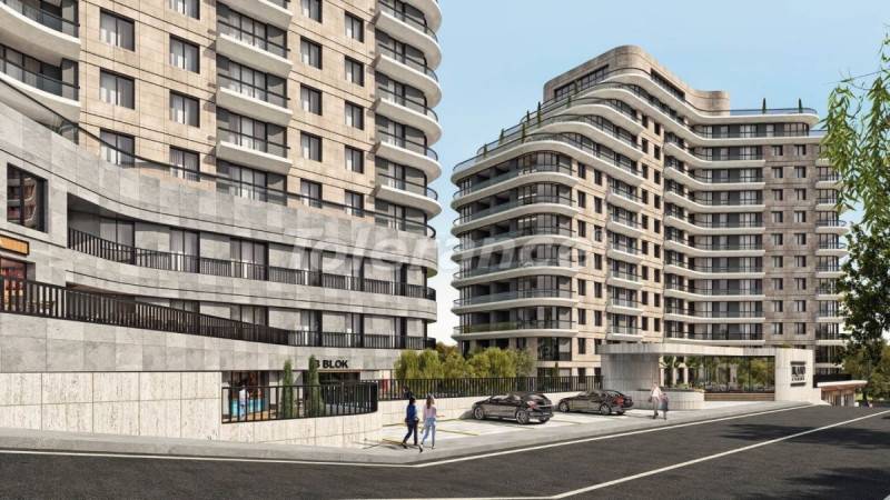 Appartement van de ontwikkelaar in Küçükçekmece, Istanboel zwembad afbetaling - onroerend goed kopen in Turkije - 129661
