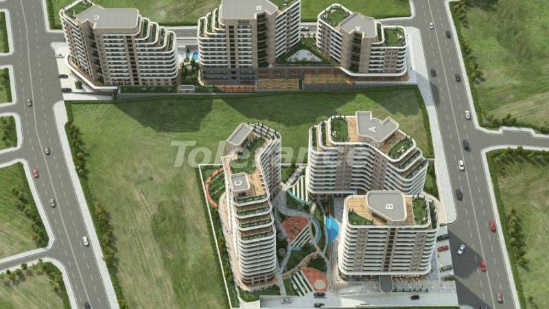 Appartement van de ontwikkelaar in Küçükçekmece, Istanboel zwembad afbetaling - onroerend goed kopen in Turkije - 129674