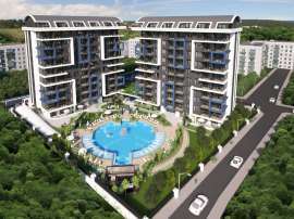 Apartment from developer in Küçükhasbahçe, Alanya with pool - buy realty in Turkey - 51162