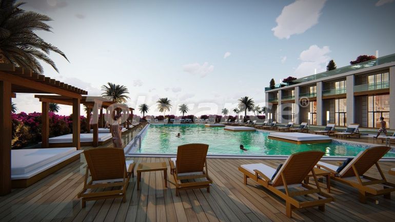 Appartement van de ontwikkelaar in Kyrenie, Noord-Cyprus zeezicht zwembad - onroerend goed kopen in Turkije - 108473