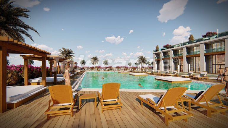 Appartement van de ontwikkelaar in Kyrenie, Noord-Cyprus zeezicht zwembad - onroerend goed kopen in Turkije - 108476