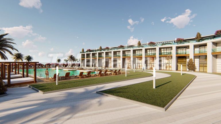 Appartement van de ontwikkelaar in Kyrenie, Noord-Cyprus zeezicht zwembad - onroerend goed kopen in Turkije - 108482