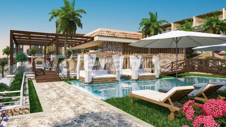 Apartment from the developer in Kyrenia, Northern Cyprus with sea view with pool with installment - 72613 Apartment from the developer in Kyrenia, Northern Cyprus with sea view with pool with installment - buy realty in Turkey - 72613