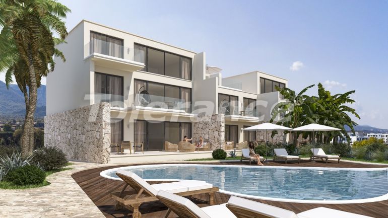 Apartment from the developer in Kyrenia, Northern Cyprus with sea view with pool with installment - 72621 Apartment from the developer in Kyrenia, Northern Cyprus with sea view with pool with installment - buy realty in Turkey - 72621