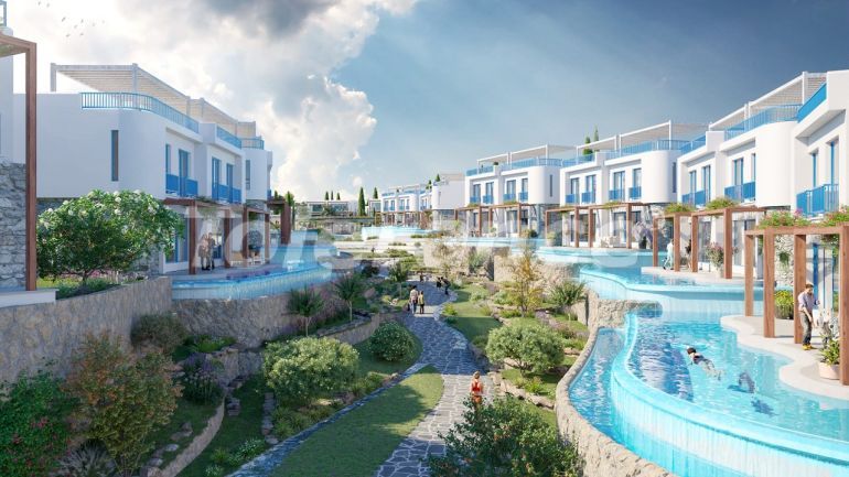 Appartement in Kyrenie, Noord-Cyprus zeezicht zwembad - onroerend goed kopen in Turkije - 73666