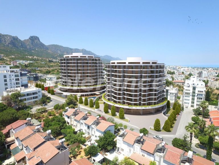 Apartment from the developer in Kyrenia, Northern Cyprus with sea view with pool - buy realty in Turkey - 73792