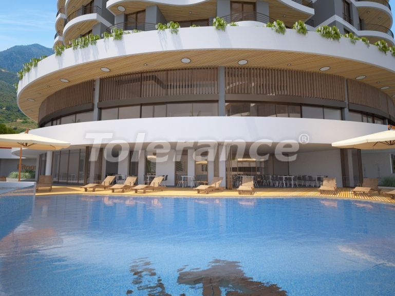 Appartement van de ontwikkelaar in Kyrenie, Noord-Cyprus zeezicht zwembad - onroerend goed kopen in Turkije - 73793
