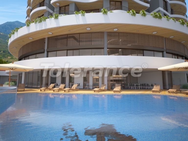 Appartement van de ontwikkelaar in Kyrenie, Noord-Cyprus zwembad - onroerend goed kopen in Turkije - 73804