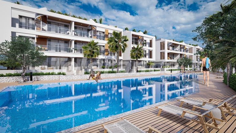 Appartement van de ontwikkelaar in Kyrenie, Noord-Cyprus afbetaling - onroerend goed kopen in Turkije - 74654