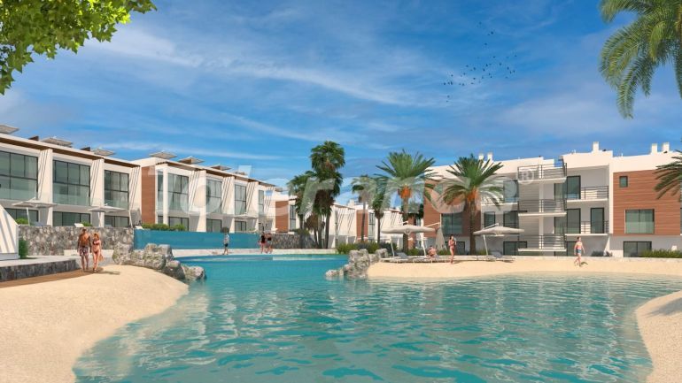 Appartement van de ontwikkelaar in Kyrenie, Noord-Cyprus zeezicht zwembad afbetaling - onroerend goed kopen in Turkije - 75274
