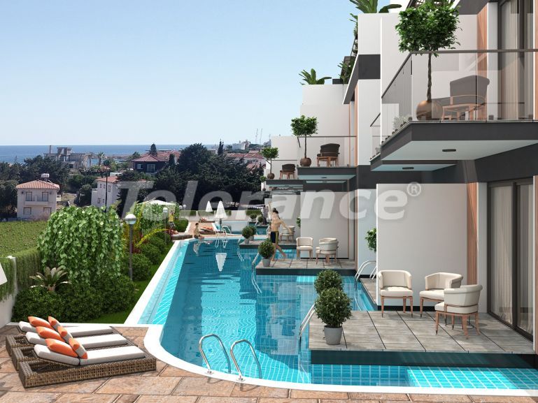 Apartment from the developer in Kyrenia, Northern Cyprus with sea view with pool with installment - buy realty in Turkey - 76367