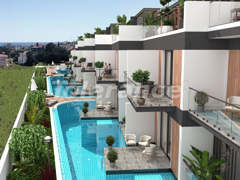 آپارتمان از سازنده که در گیرنه, قبرس شمالی منظره دریا استخر اقساط - خرید ملک در ترکیه - 76368