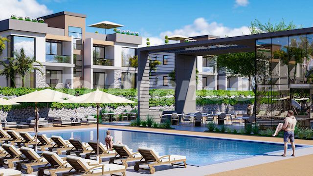 Apartment from the developer in Kyrenia, Northern Cyprus with sea view with pool with installment - buy realty in Turkey - 76646
