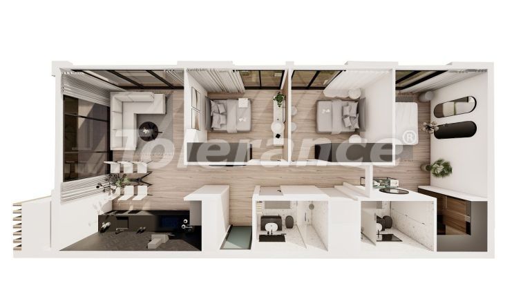 آپارتمان از سازنده که در گیرنه, قبرس شمالی اقساط - خرید ملک در ترکیه - 80831