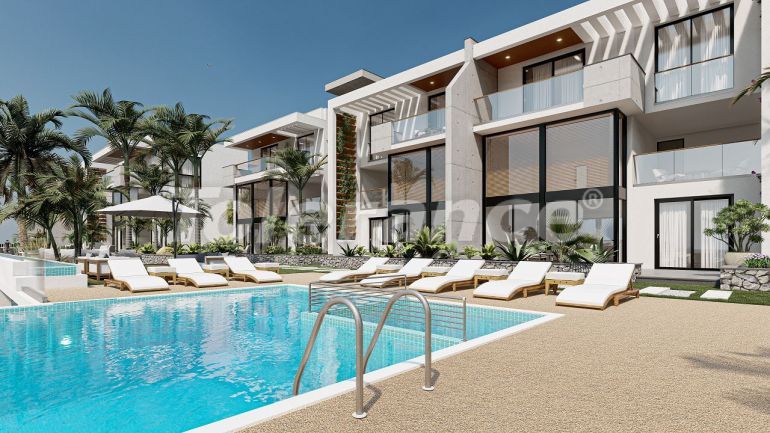 Appartement van de ontwikkelaar in Kyrenie, Noord-Cyprus zeezicht zwembad afbetaling - onroerend goed kopen in Turkije - 81165