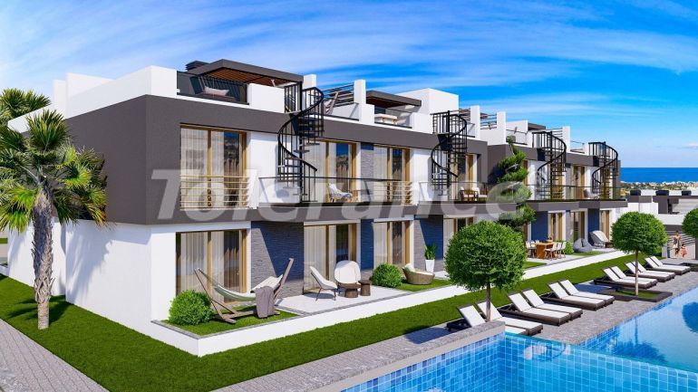 شقق من المتعهد في:في كيرينيا, قبرص الشمالية اطلالة على البحر مسبح تقسيط - شراء عقار في تركيا - 82812