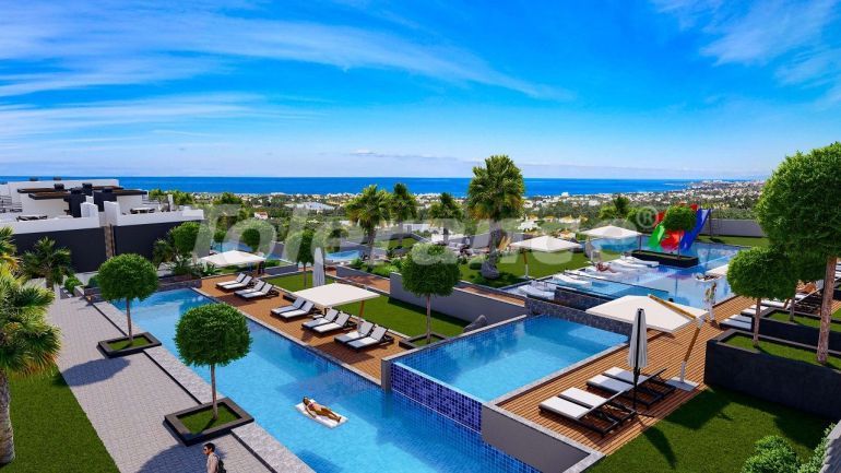 شقق من المتعهد في:في كيرينيا, قبرص الشمالية اطلالة على البحر مسبح تقسيط - شراء عقار في تركيا - 82816