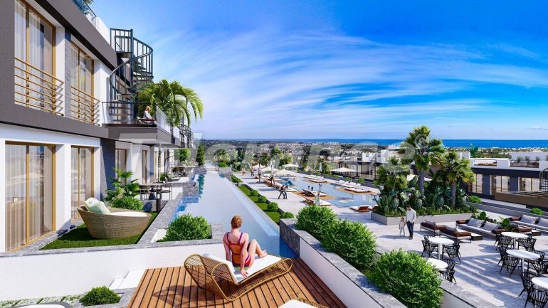 Apartment from the developer in Kyrenia, Northern Cyprus with sea view with pool with installment - 82835 Apartment from the developer in Kyrenia, Northern Cyprus with sea view with pool with installment - buy realty in Turkey - 82835