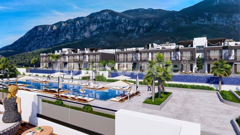 Apartment from the developer in Kyrenia, Northern Cyprus with sea view with pool with installment - 82837 Apartment from the developer in Kyrenia, Northern Cyprus with sea view with pool with installment - buy realty in Turkey - 82837