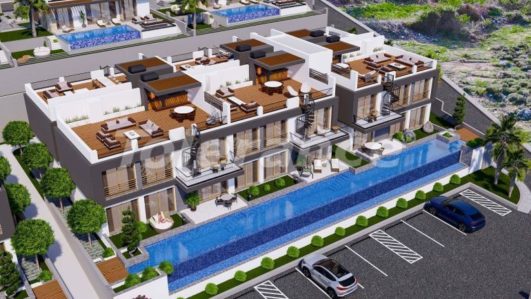 Appartement van de ontwikkelaar in Kyrenie, Noord-Cyprus zeezicht zwembad afbetaling - onroerend goed kopen in Turkije - 82852