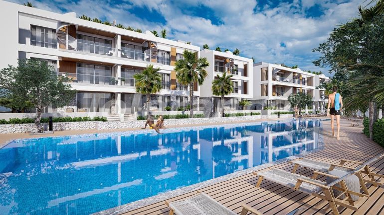 Appartement van de ontwikkelaar in Kyrenie, Noord-Cyprus zwembad afbetaling - 87182 Appartement van de ontwikkelaar in Kyrenie, Noord-Cyprus zwembad afbetaling - onroerend goed kopen in Turkije - 87182
