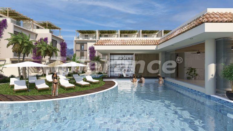 Apartment from the developer in Kyrenia, Northern Cyprus with sea view with pool with installment - 87255 Apartment from the developer in Kyrenia, Northern Cyprus with sea view with pool with installment - buy realty in Turkey - 87255
