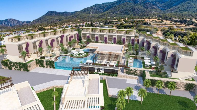 Apartment from the developer in Kyrenia, Northern Cyprus with sea view with pool with installment - 87266 Apartment from the developer in Kyrenia, Northern Cyprus with sea view with pool with installment - buy realty in Turkey - 87266
