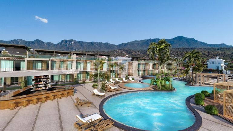 Appartement van de ontwikkelaar in Kyrenie, Noord-Cyprus zeezicht zwembad afbetaling - onroerend goed kopen in Turkije - 87481