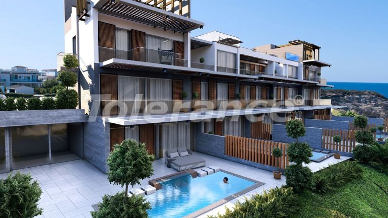 Appartement van de ontwikkelaar in Kyrenie, Noord-Cyprus zeezicht zwembad afbetaling - onroerend goed kopen in Turkije - 87489