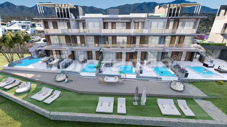 Appartement van de ontwikkelaar in Kyrenie, Noord-Cyprus zeezicht zwembad afbetaling - onroerend goed kopen in Turkije - 87490