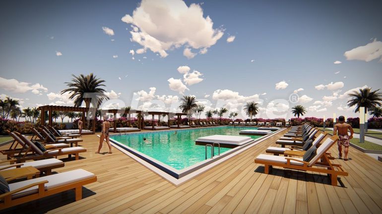 Appartement van de ontwikkelaar in Kyrenie, Noord-Cyprus zeezicht zwembad - onroerend goed kopen in Turkije - 90384