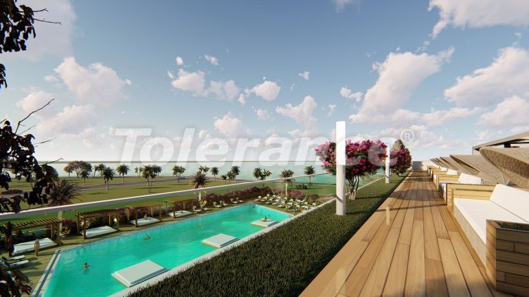 Appartement van de ontwikkelaar in Kyrenie, Noord-Cyprus zeezicht zwembad - onroerend goed kopen in Turkije - 90386
