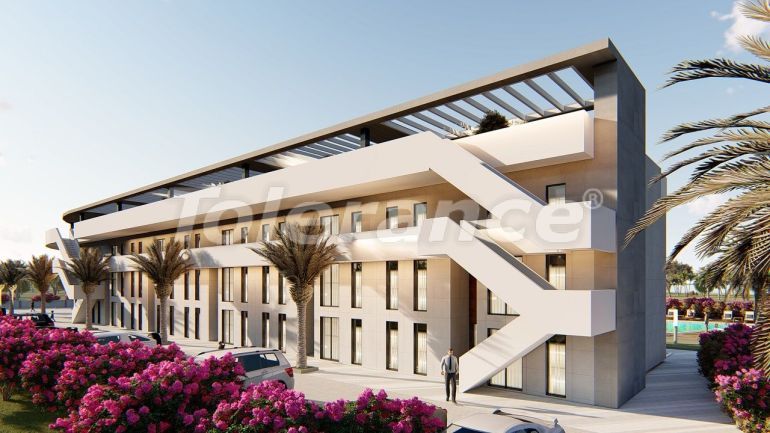 Appartement van de ontwikkelaar in Kyrenie, Noord-Cyprus zeezicht zwembad - onroerend goed kopen in Turkije - 90388