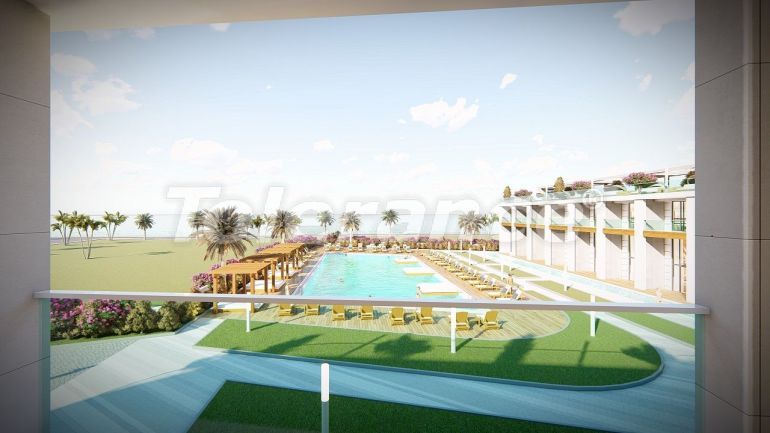 Appartement van de ontwikkelaar in Kyrenie, Noord-Cyprus zeezicht zwembad - onroerend goed kopen in Turkije - 90395