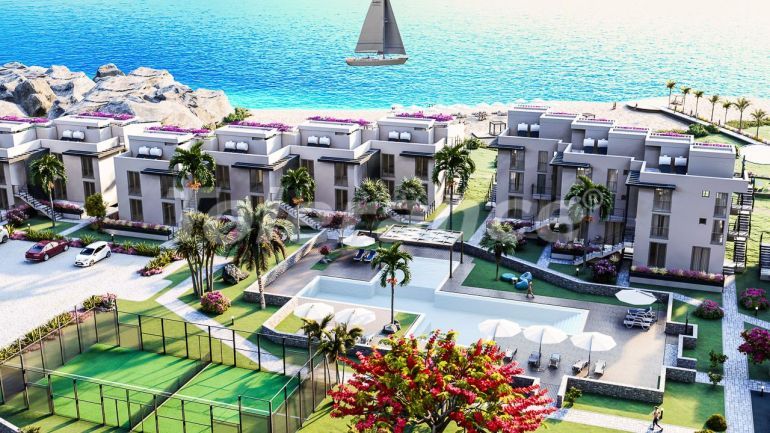 آپارتمان از سازنده که در گیرنه, قبرس شمالی منظره دریا استخر اقساط - خرید ملک در ترکیه - 90857