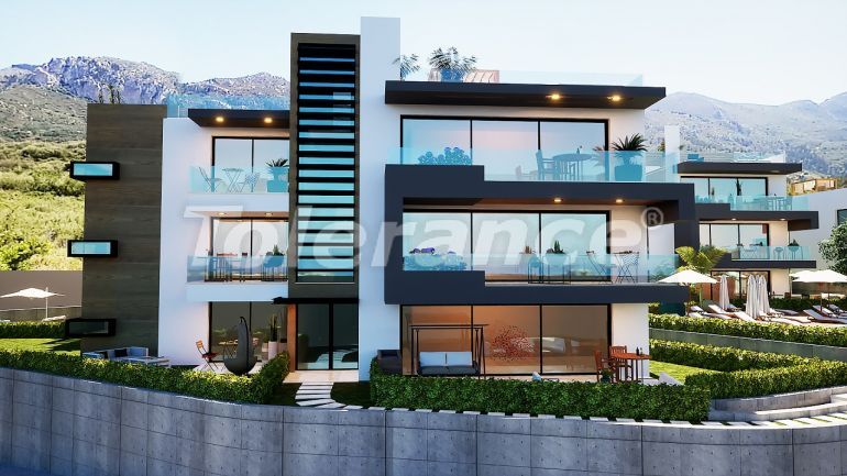 آپارتمان از سازنده که در گیرنه, قبرس شمالی منظره دریا استخر اقساط - خرید ملک در ترکیه - 91185