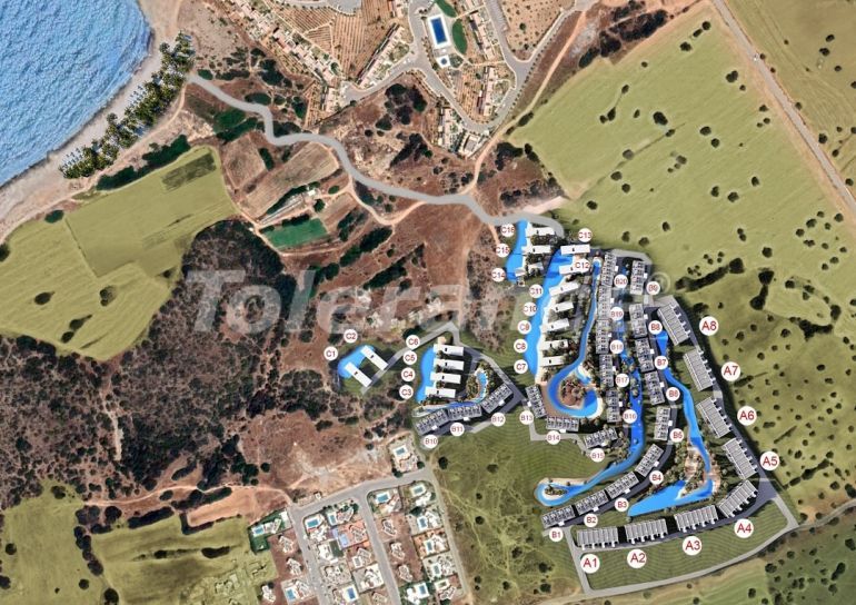 Apartment from the developer in Kyrenia, Northern Cyprus with sea view with pool with installment - 92631 Apartment from the developer in Kyrenia, Northern Cyprus with sea view with pool with installment - buy realty in Turkey - 92631