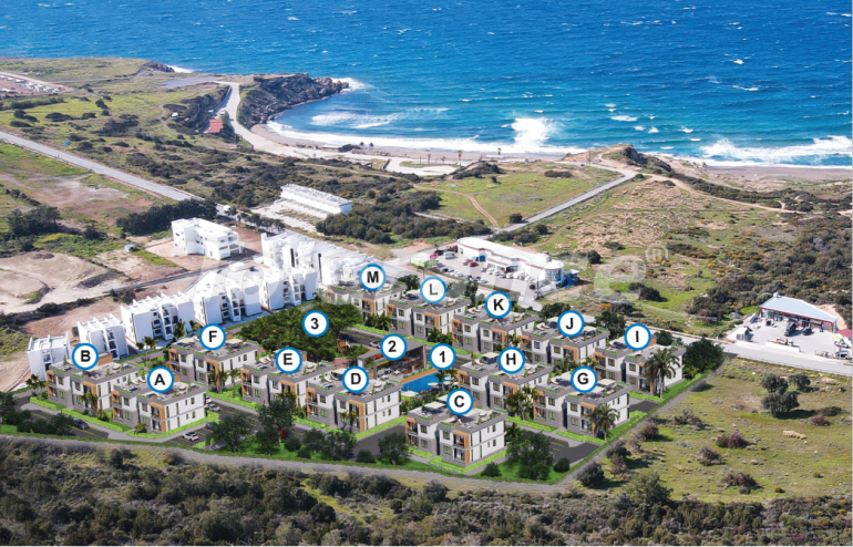 Apartment from the developer in Kyrenia, Northern Cyprus with sea view with pool with installment - buy realty in Turkey - 93254