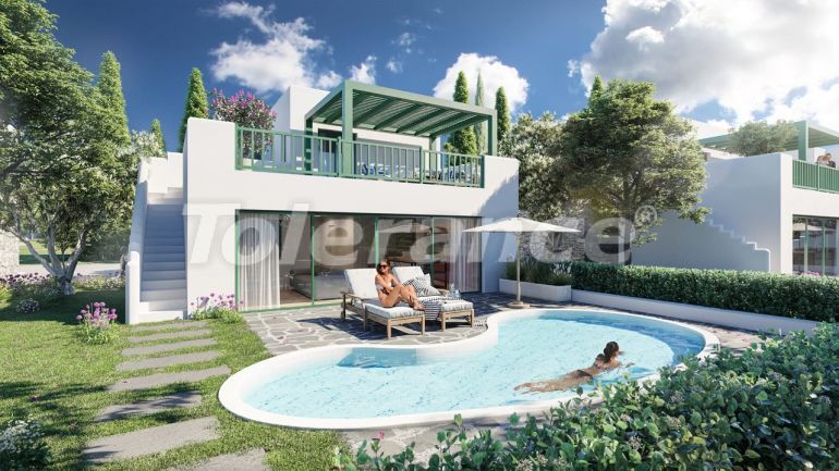 آپارتمان که در کیرینیا, قبرس شمالی منظره دریا استخر - خرید ملک در ترکیه - 93385