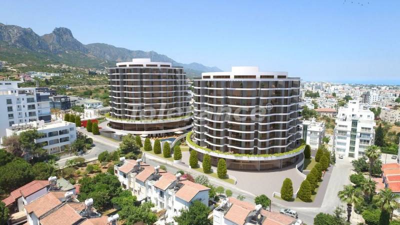 Appartement van de ontwikkelaar in Kyrenie, Noord-Cyprus zeezicht zwembad - onroerend goed kopen in Turkije - 73792