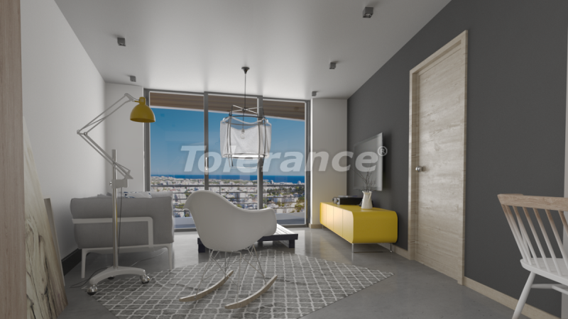 Appartement van de ontwikkelaar in Kyrenie, Noord-Cyprus zeezicht zwembad - onroerend goed kopen in Turkije - 90987