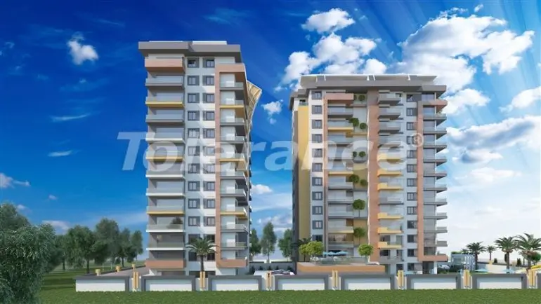 Appartement van de ontwikkelaar in Mahmutlar, Alanya zeezicht zwembad - 17733 Appartement van de ontwikkelaar in Mahmutlar, Alanya zeezicht zwembad - onroerend goed kopen in Turkije - 17733